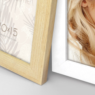 Ramka Italia Favignana 6x10x15/DB886 - Drewno z białym, 10x15, 10x15 x6