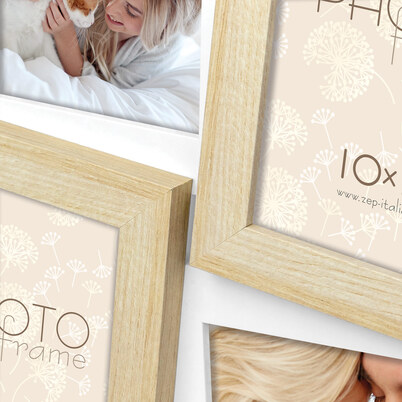 Ramka Italia Favignana 6x10x15/DB886 - Drewno z białym, 10x15, 10x15 x6