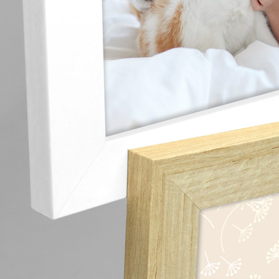 Ramka Italia Favignana 6x10x15/DB886 - Drewno z białym, 10x15, 10x15 x6