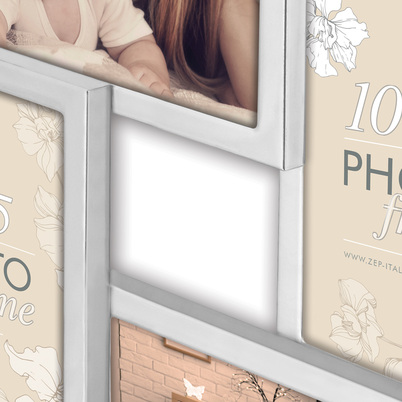 Ramka Italia 4x10x15 Elmar  - różne kolory - Srebrny, 10x15 x4, 10x15 x4