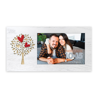 Ramka Italia Lucia - Biały, 10x15, 10x15 pozioma