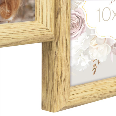 Ramka Italia Costanza 10x15 X4 - Naturalne Drewno, 10x15, 10x15 x5