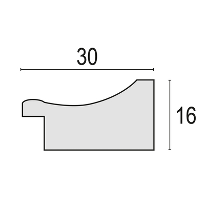 Ramka Italia Arles - różne formaty - Brązowy, 15x20, 15x20