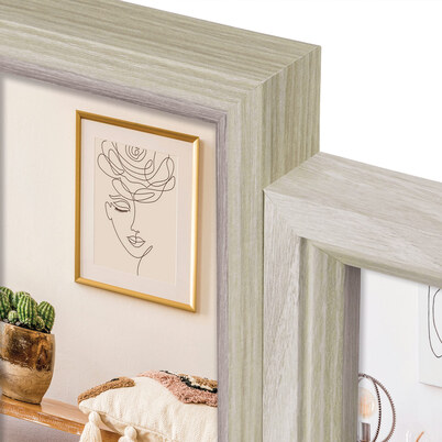 Ramka Italia Zara - różne formaty - Drewno z białym, 10x15, 10x15 x4