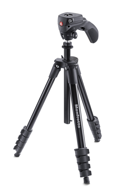 Statyw Manfrotto Compact Action 5 sekc. (czarny) (MKCOMPACTACN-BK)