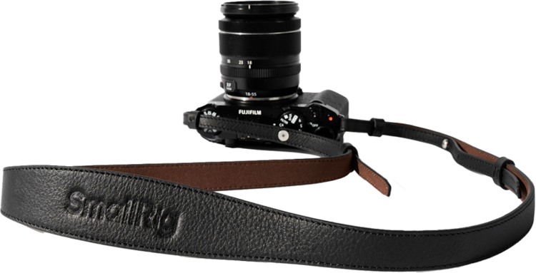 SmallRig 5208 Universal Leather Camera Shoulder Strap Black