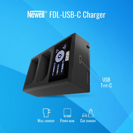 Ładowarka Dwukanałow Newell FDL-USB-C do NP-BX1