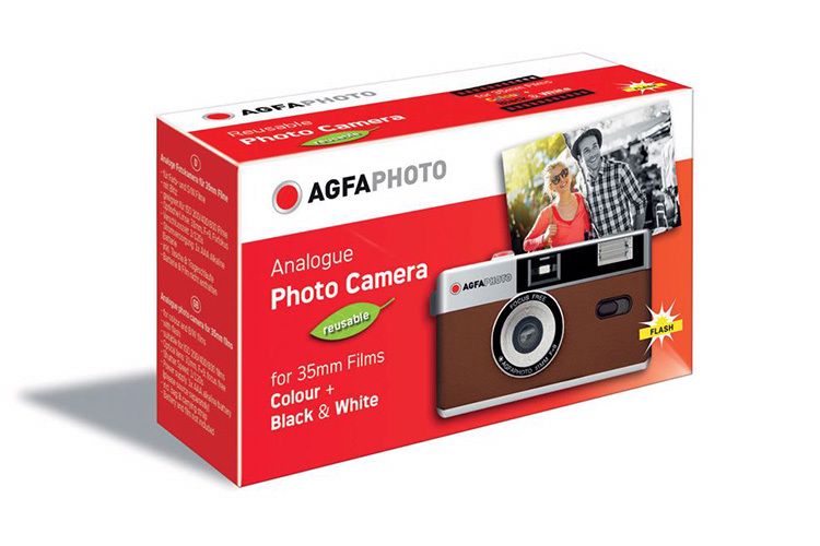 Aparat analogowy AgfaPhoto Reusable Camera (Brązowy)