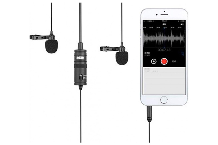 Mikrofon krawatowy podwójny Boya BY-M1DM