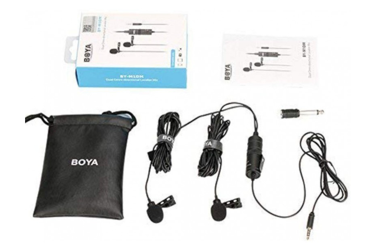 Mikrofon krawatowy podwójny Boya BY-M1DM