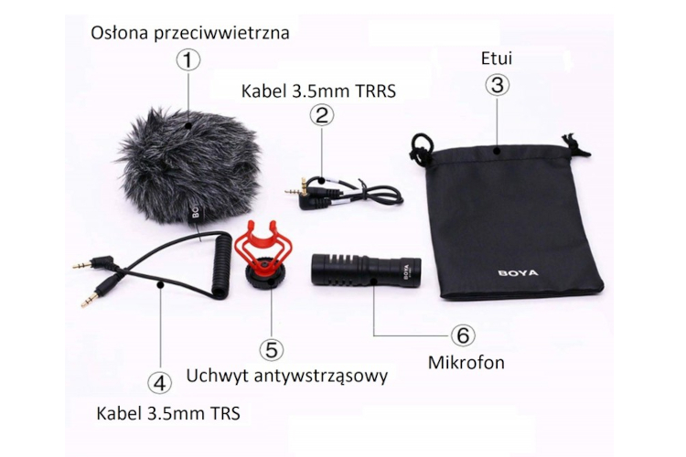 Mikrofon kardioidalny Boya BY-MM1