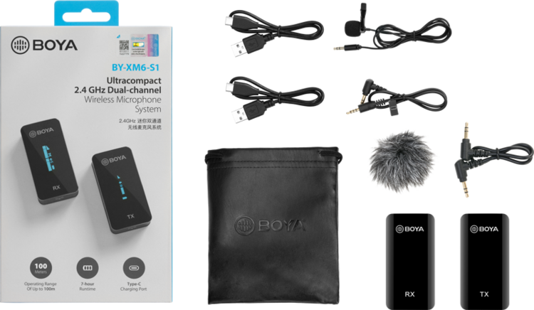 bezprzewodowy system mikrofonowy BY-XM6-S1