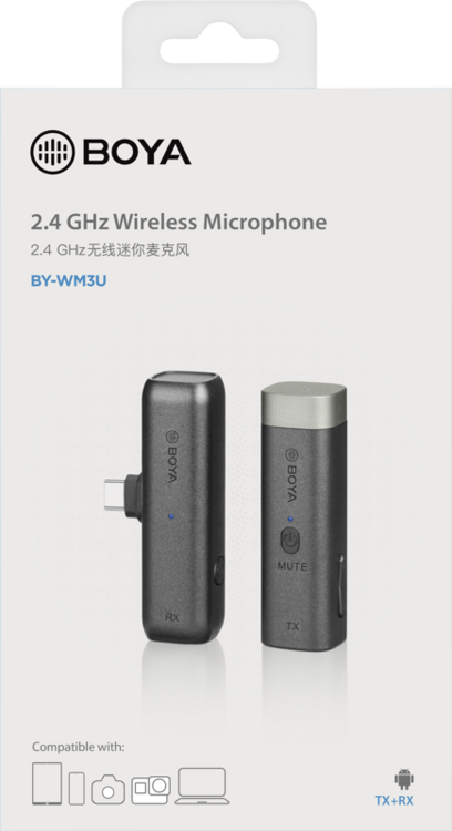 Zestaw mikrofonowy 2.4G Boya BY-WM3U (USB-C)