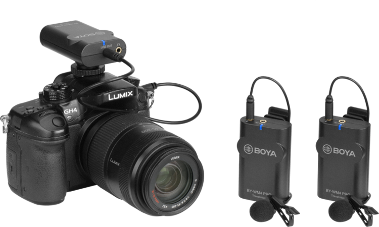 bezprzewodowy mikrofon 2.4G Boya BY-WM4 PRO-K2 (2 nadajniki)