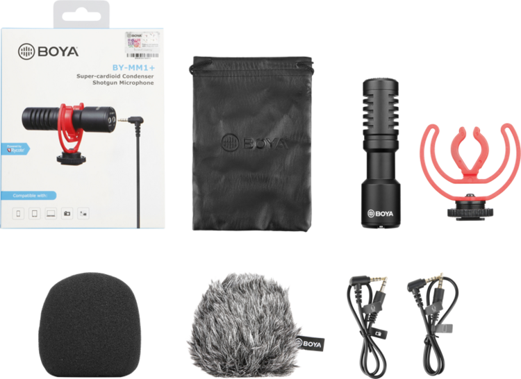 Mikrofon kardioid. Boya BY-MM1+