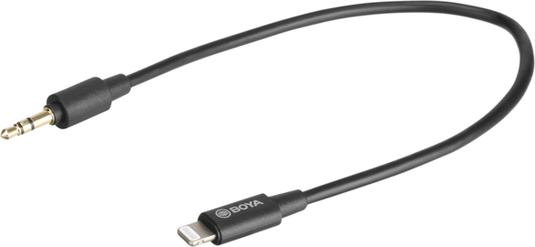 Kabel Boya BY-K1 3.5mm TRS to Lightning