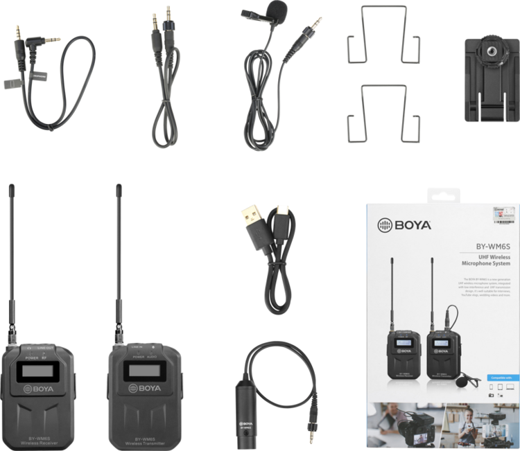 Bezprzewodowy system mikrofonowy Boya BY-WM6S