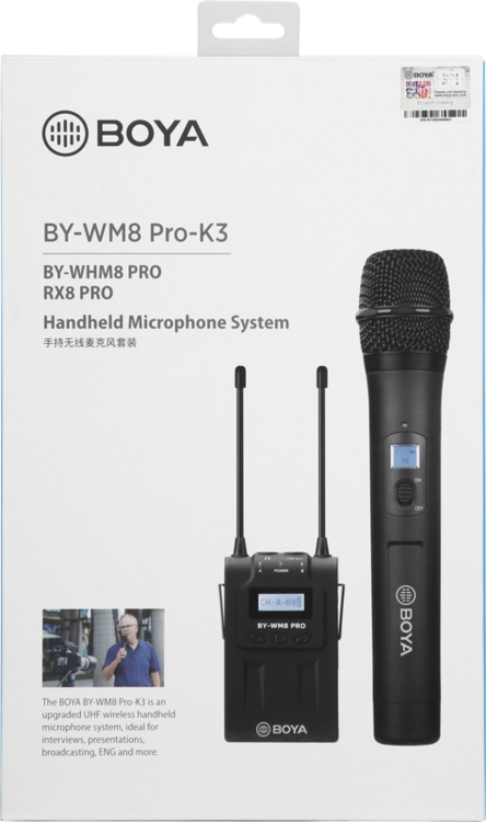 Bezprzewodowy system mikrofonowy Boya BY-WM8 PRO-K3