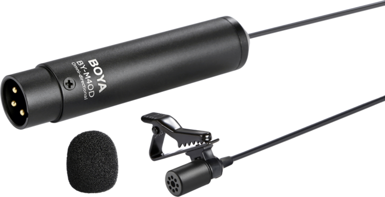 Mikrofon krawatowy XLR Boya BY-M4OD