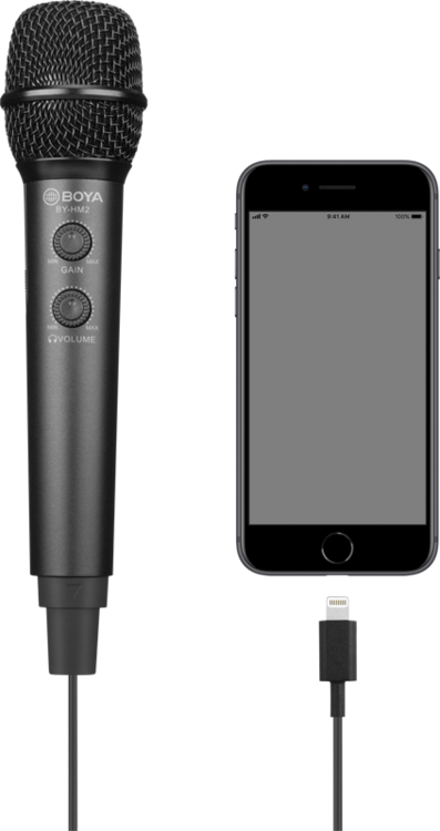 Mikrofon doręczny USB-C/Lightning Boya BY-HM2