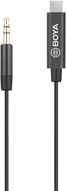Kabel 20cm TRS 3,5mm<>USB-C  Boya BY-K2