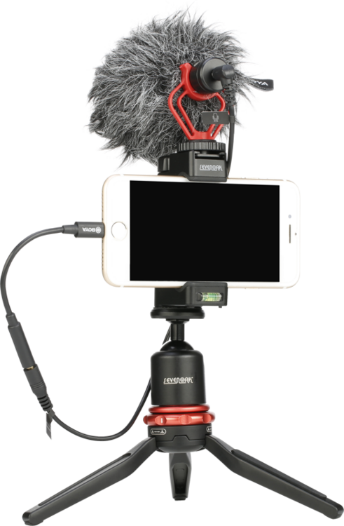 Kabel 20cm gniazdo TRS 3,5mm<>USB-C  Boya BY-K3