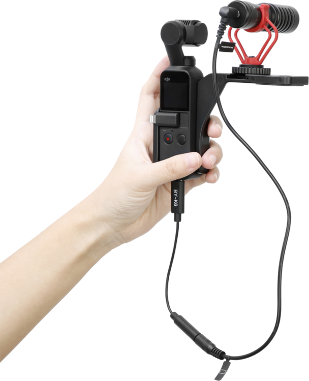 Kabel 6cm gniazdo TRS 3,5mm<>Osmo Pocet Boya BY-K6