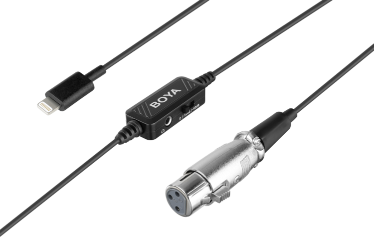 Adapter kablowy 6m XLR na Lightning Boya BY-BCA7