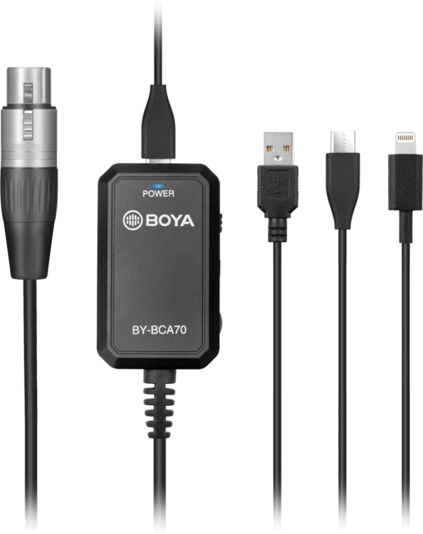 Adapter kablowy 6m XLR na USB Boya BY-BCA70