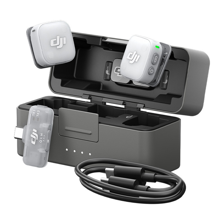 System mikrofonów bezprzewodowych DJI Mic Mini 2 Zestaw (2 TX + 1 Mobile RX + etui ładujące)