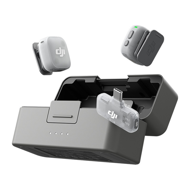System mikrofonów bezprzewodowych DJI Mic Mini 2 Zestaw (2 TX + 1 Mobile RX + etui ładujące)