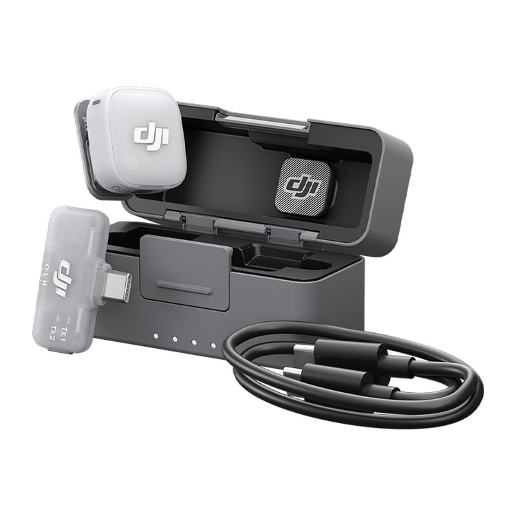 System mikrofonów bezprzewodowych DJI Mic Mini 2 Zestaw (1 TX + 1 Mobile RX + etui ładujące)