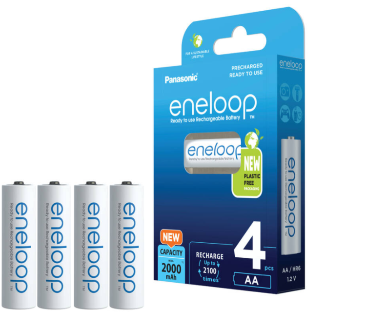 Komplet 4 szt. Akumulatorki ENELOOP AA 2000mAh HR6