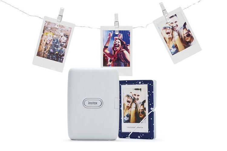 Drukarka Fujifilm Instax Mini Link Ash White + Album + klamerki do zdjęć