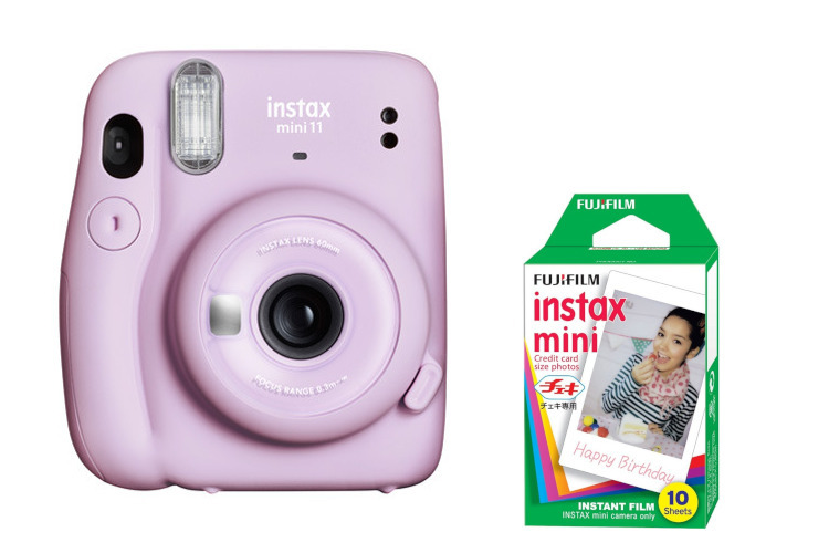 Fujifilm Instax Mini 11 (fioletowy - lilac purple) + wkład 10 zdjęć