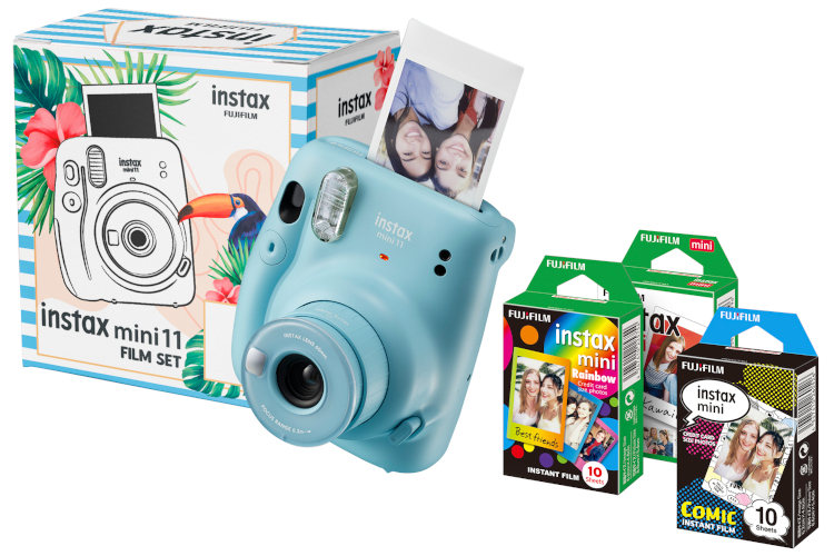 Instax Box mini 11 BLUE + 3 wkłady w zestawie