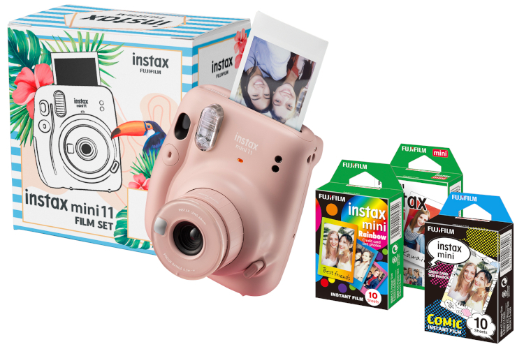 Instax Box mini 11 PINK + 3 wkłady w zestawie