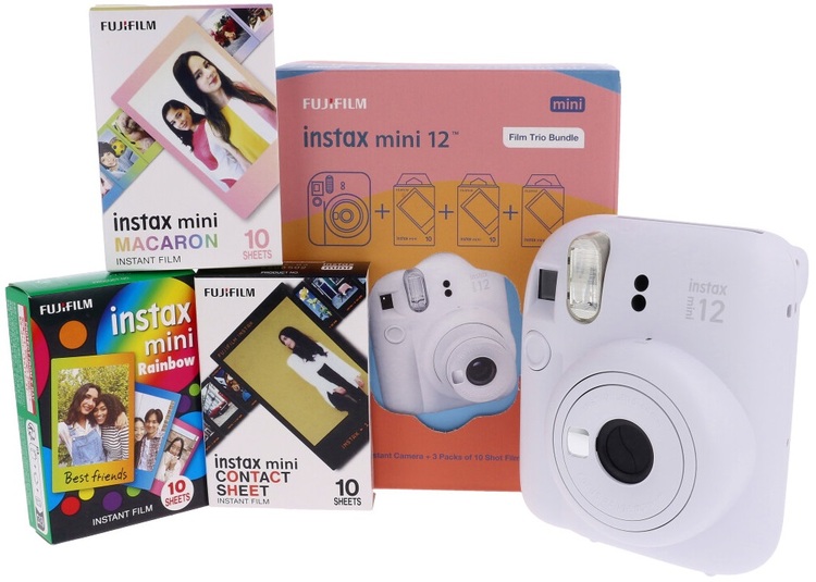Instax Box mini 12 Clay White + 3 wkłady w zestawie  