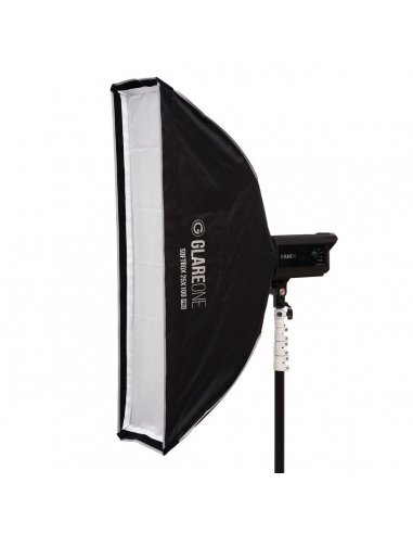 Softbox GlareOne 25x100cm PRO - zestaw z gridem