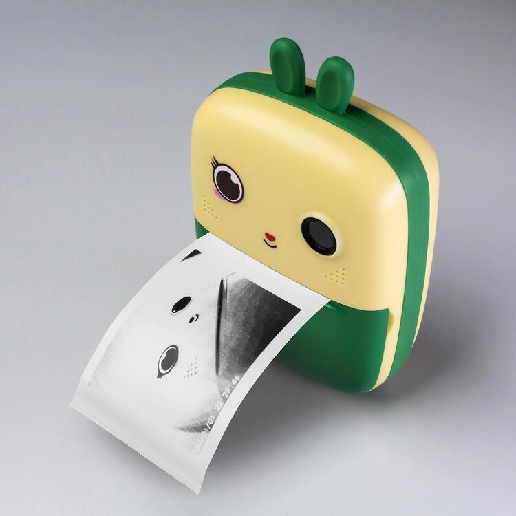 Aparat dla dziecka z drukarką termiczną zielony