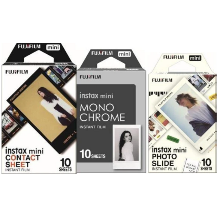 Wkłady Fujifilm Instax Mini Classic Bundle 26 (Photo Slide,Monochrome,Contact Sheet) 3x10 szt.