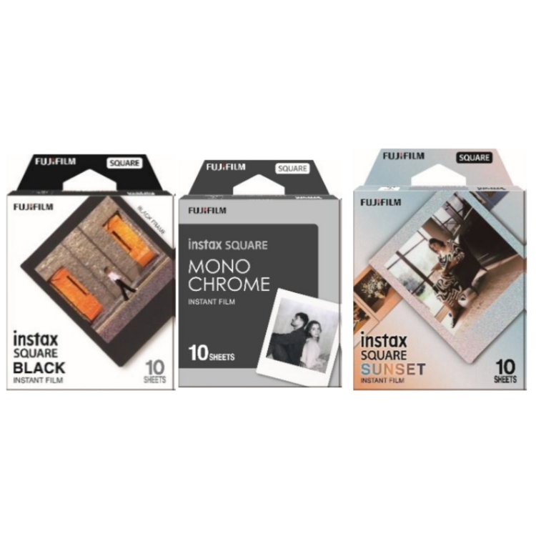 Wkłady Fujifilm Instax Square Deco Bundle 26 (Chrome,Sunset,Black) 3x10 szt.