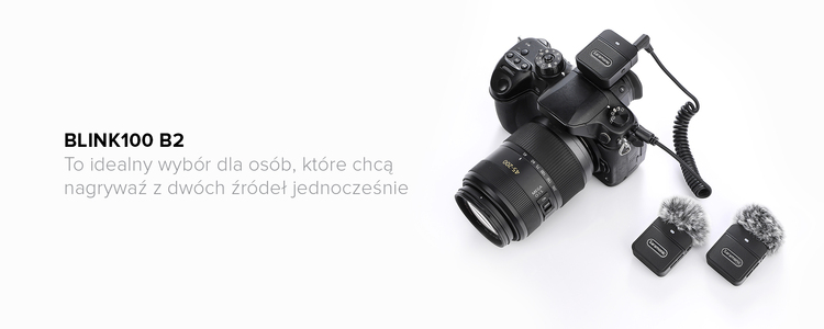 Zestaw do bezprzewodowej transmisji dźwięku Saramonic Blink100 B2 (RX + TX + TX)