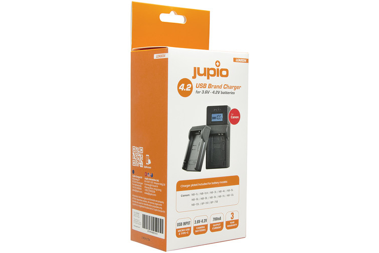 Ładowarka JUPIO Canon 4.2V LCA0034