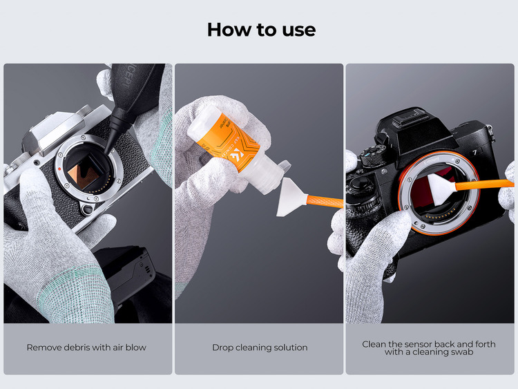 Zestaw czyszczący K&F Concept do matryc pełnoklatkowych