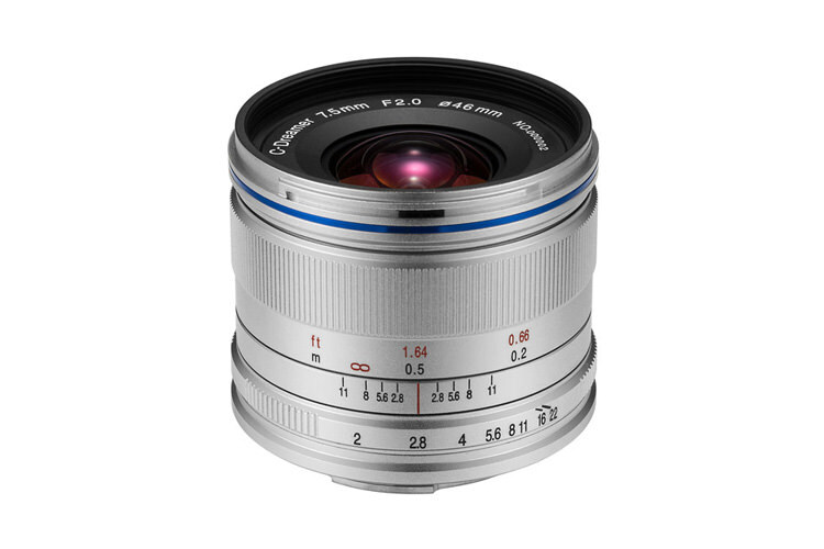 Obiektyw Venus Optics Laowa C-Dreamer Lightweight 7,5 mm f/2,0 do Micro 4/3 - srebrny