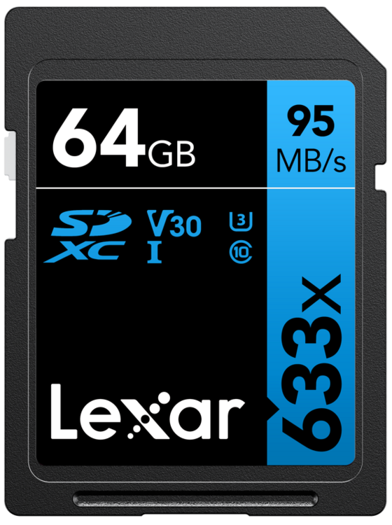 Lexar High-speed 633X SDXC UHS-I U3 (V30)