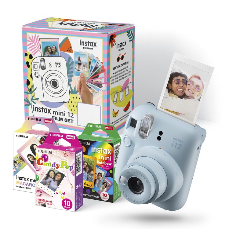 Instax Box mini 12 Pastel Blue + 3 wkłady w zestawie