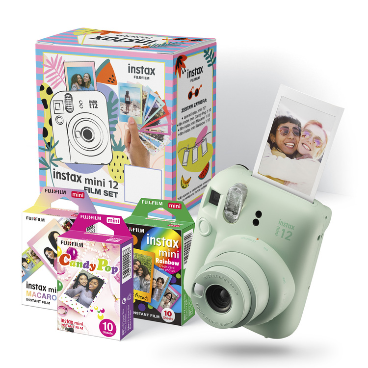 Instax Box mini 12 Mint Green + 3 wkłady w zestawie