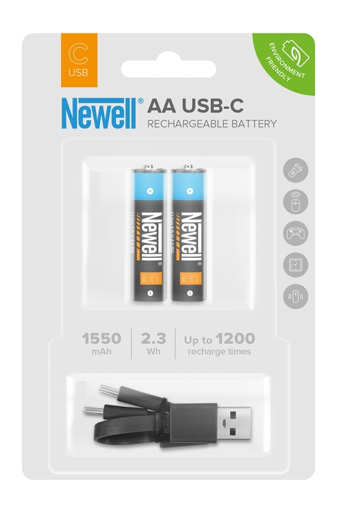 Akumulator Newell AA z wbudowanym USB-C 1550 mAh 2 szt. blister